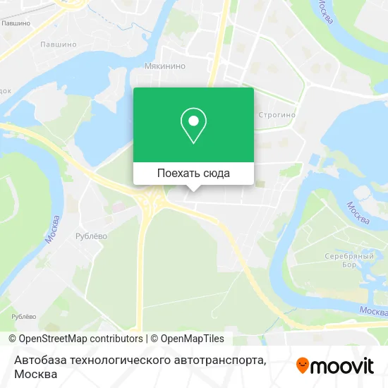 Карта Автобаза технологического автотранспорта