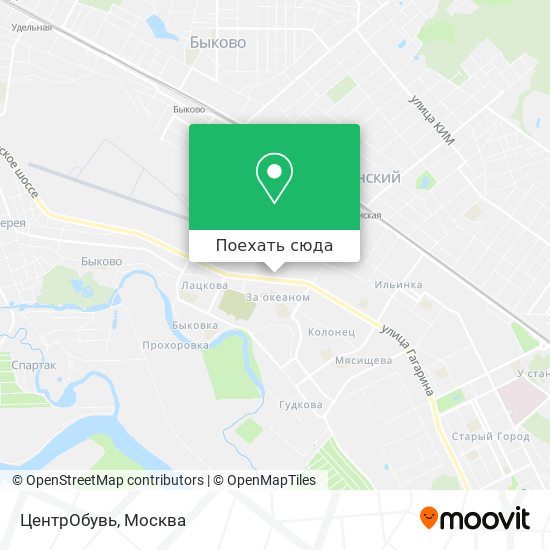 Карта ЦентрОбувь