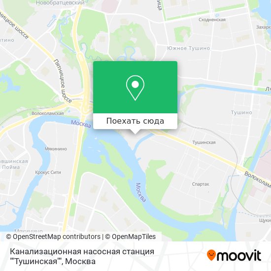 Карта Канализационная насосная станция ""Тушинская""