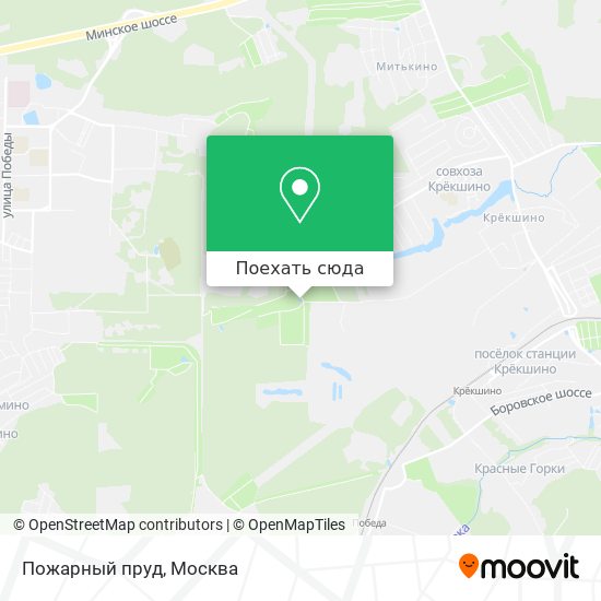 Карта Пожарный пруд