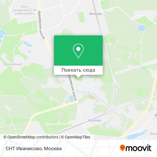 Карта СНТ Иванисово