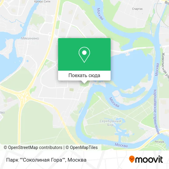 Карта Парк ""Соколиная Гора""