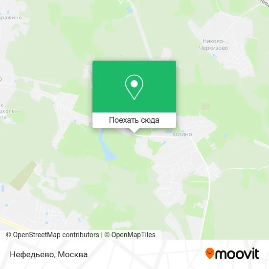 Карта Нефедьево