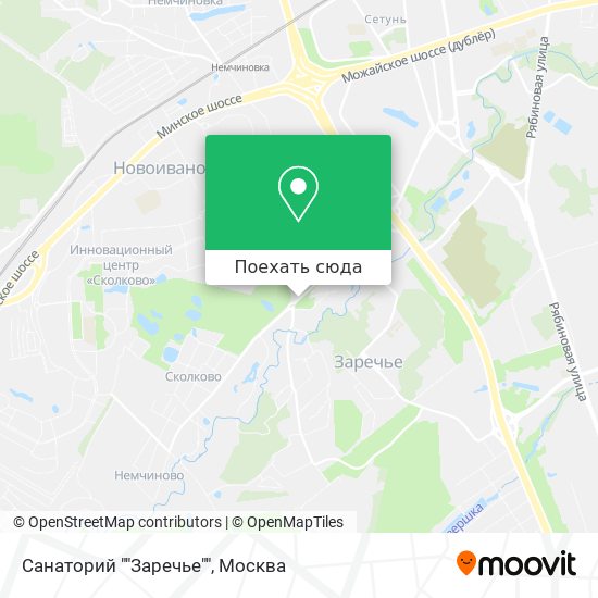 Карта Санаторий ""Заречье""