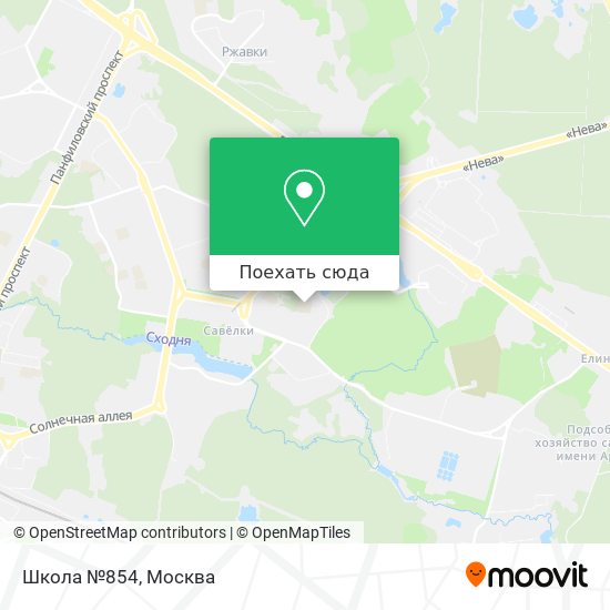 Карта Школа №854