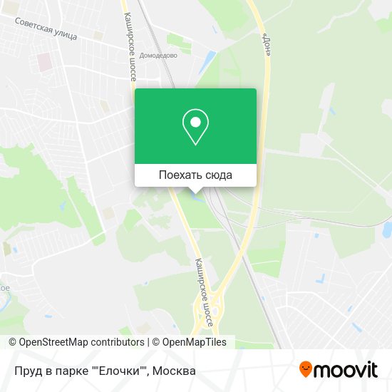 Карта Пруд в парке ""Елочки""