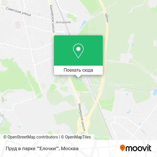 Карта Пруд в парке ""Елочки""