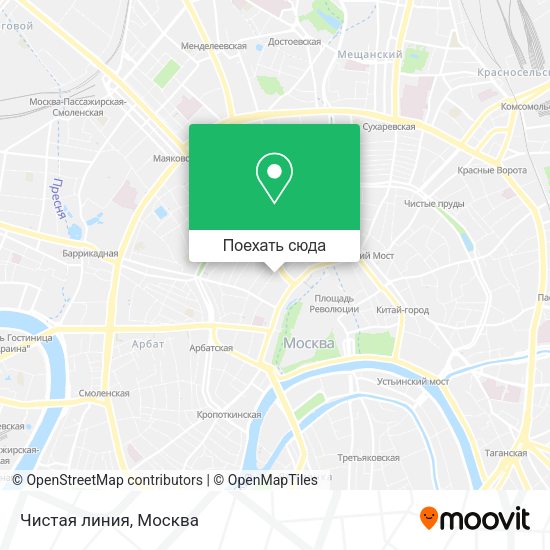 Карта Чистая линия