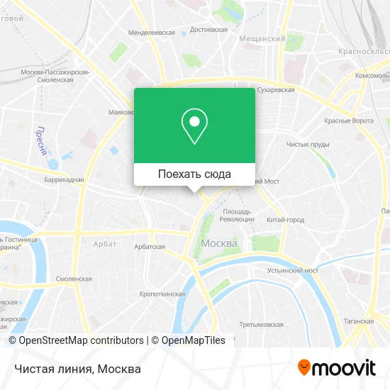 Карта Чистая линия