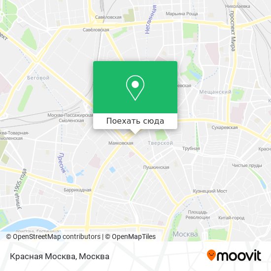 Карта Красная Москва