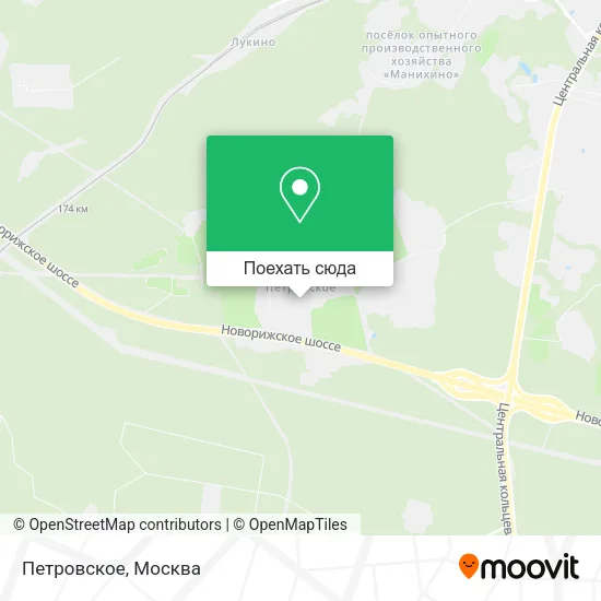 Карта Петровское