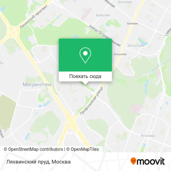 Карта Ляхвинский пруд