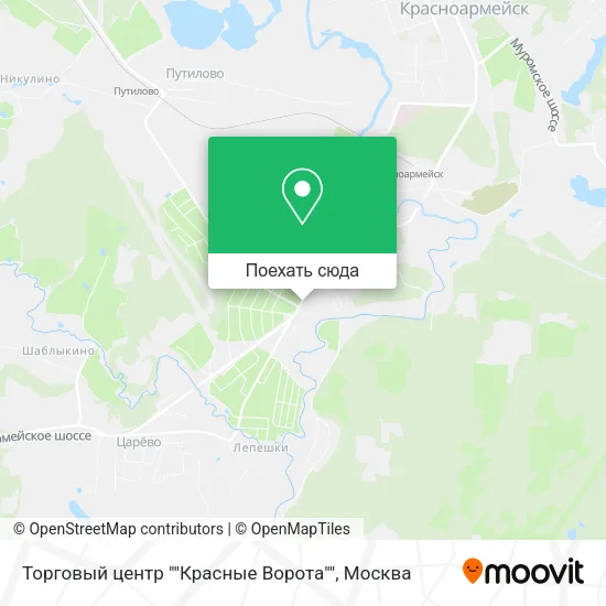 Карта Торговый центр ""Красные Ворота""