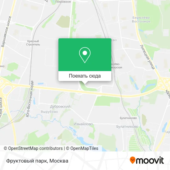 Карта Фруктовый парк