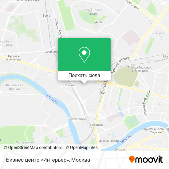 Карта Бизнес-центр «Интерьер»