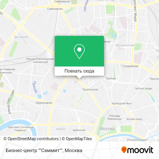 Карта Бизнес-центр ""Саммит""