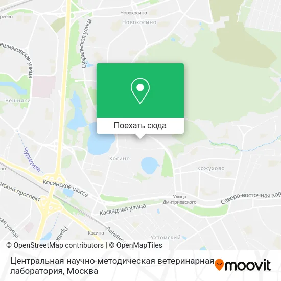 Карта Центральная научно-методическая ветеринарная лаборатория