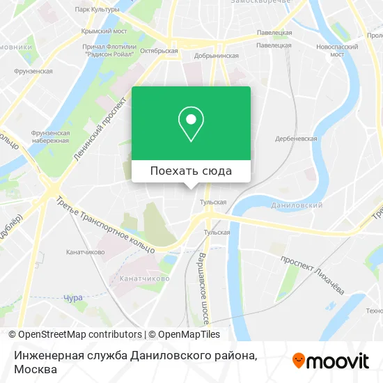 Карта Инженерная служба Даниловского района