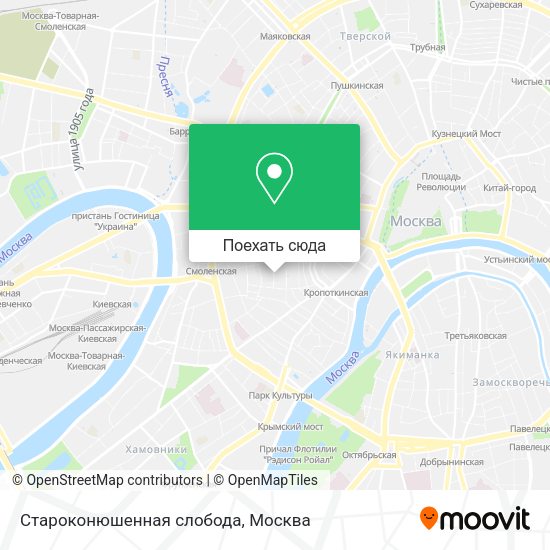 Карта Староконюшенная слобода