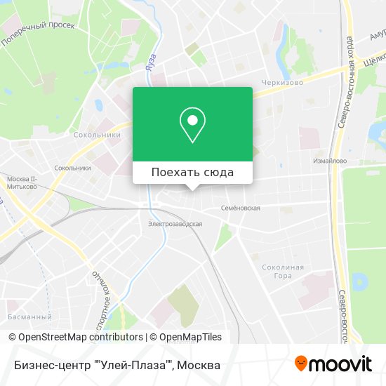 Карта Бизнес-центр ""Улей-Плаза""