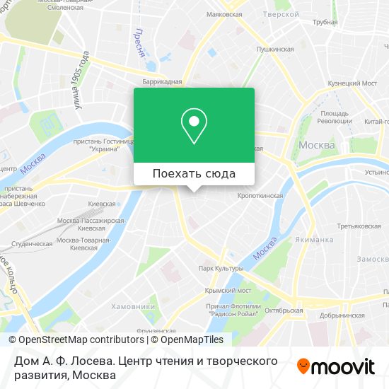 Карта Дом А. Ф. Лосева. Центр чтения и творческого развития