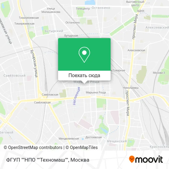 Карта ФГУП ""НПО ""Техномаш""