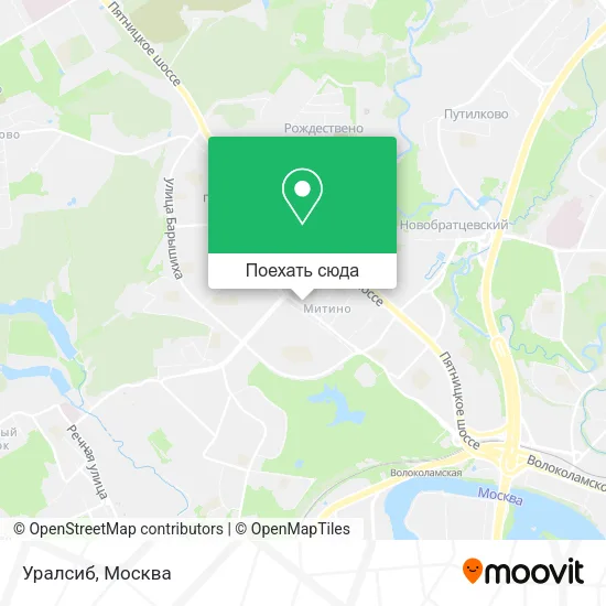 Карта Уралсиб