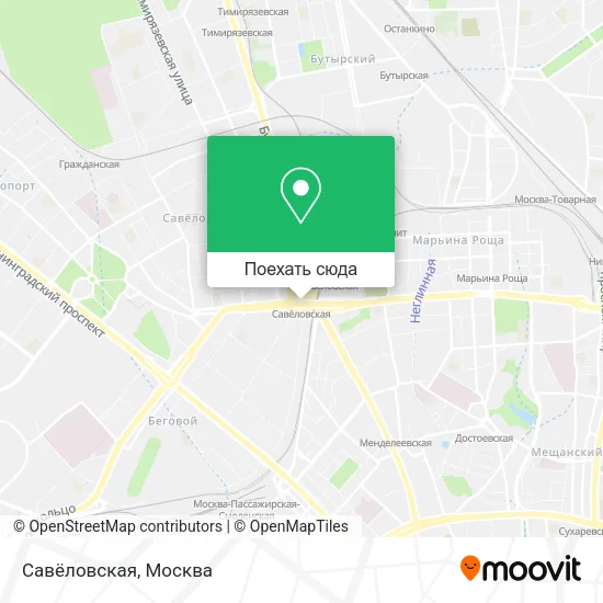 Карта Савёловская