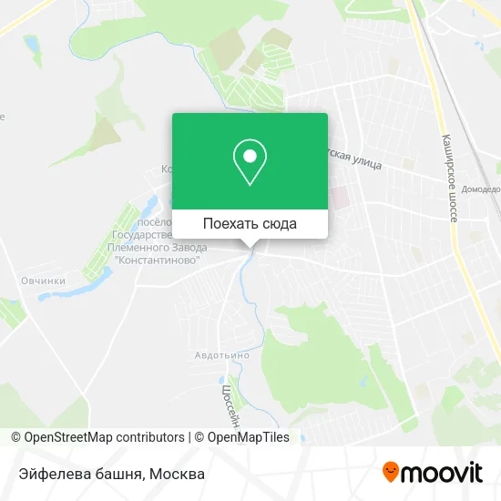 Карта Эйфелева башня