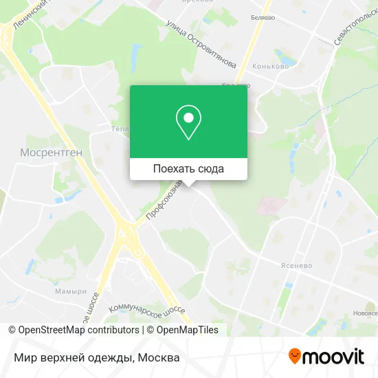 Карта Мир верхней одежды