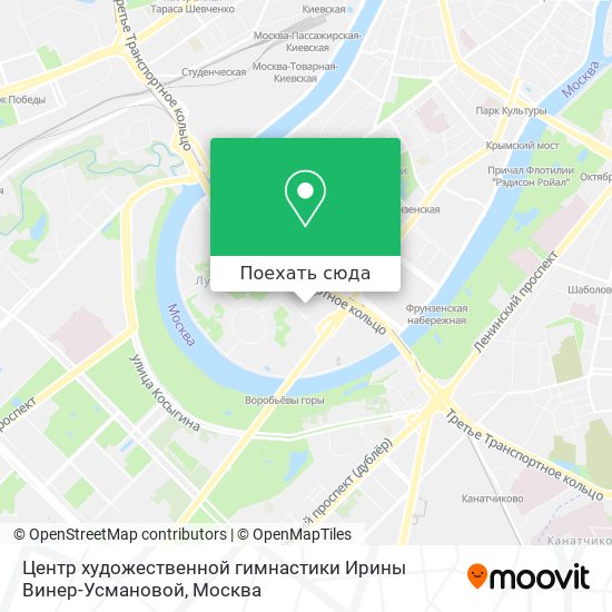 Карта Центр художественной гимнастики Ирины Винер-Усмановой