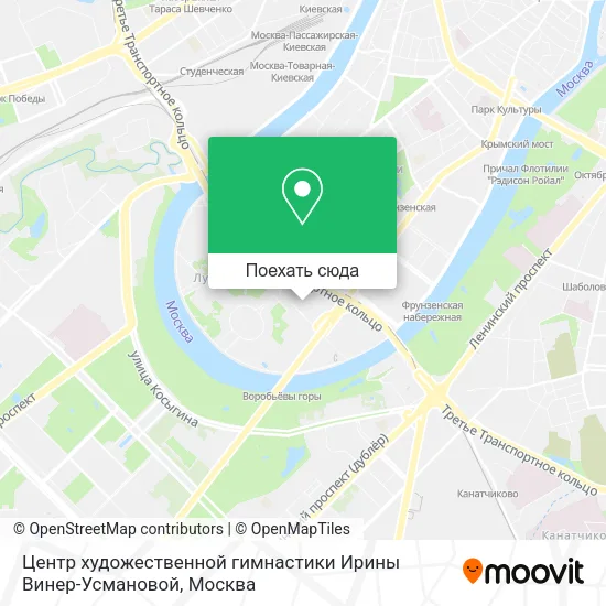 Карта Центр художественной гимнастики Ирины Винер-Усмановой