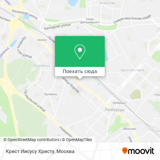 Карта Крест Иисусу Христу