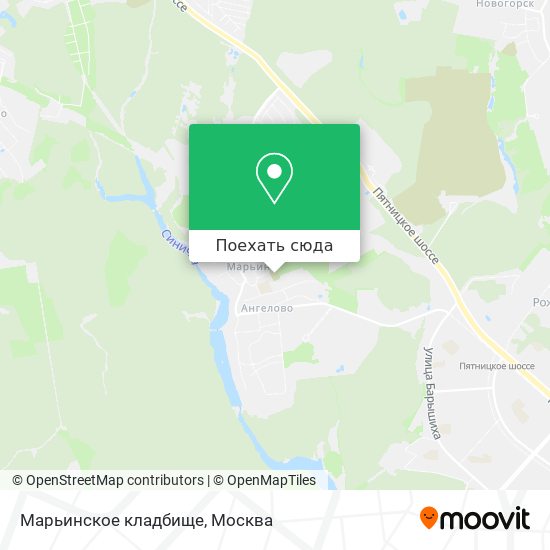 Карта Марьинское кладбище