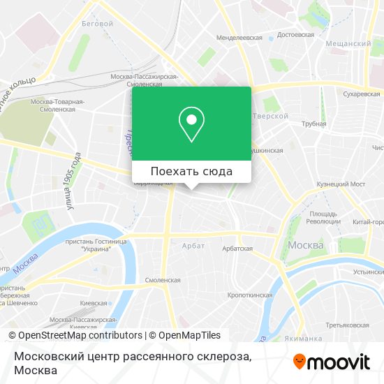 Карта Московский центр рассеянного склероза