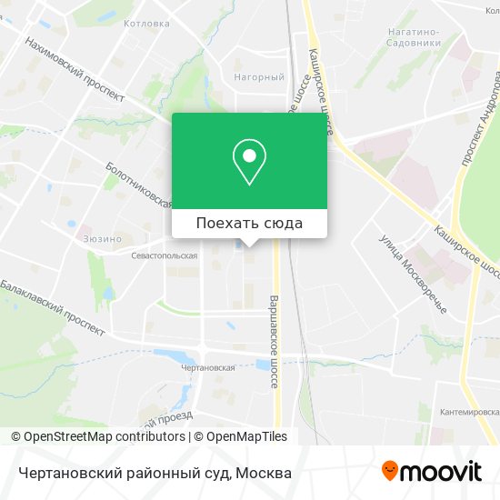 Карта Чертановский районный суд