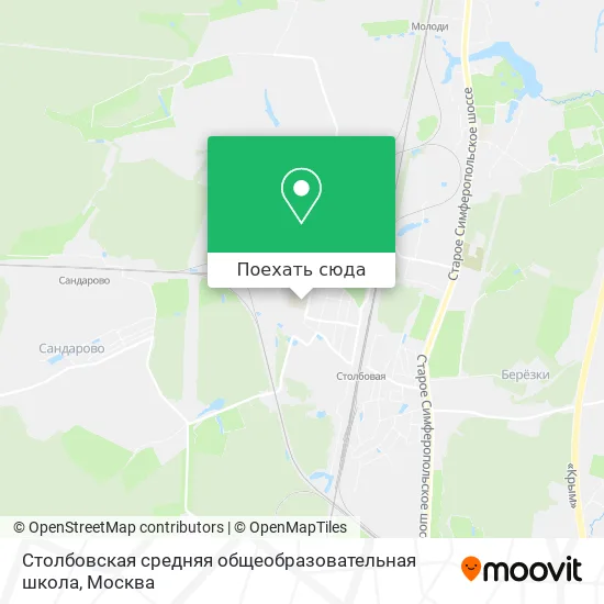 Карта Столбовская средняя общеобразовательная школа