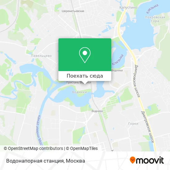 Карта Водонапорная станция