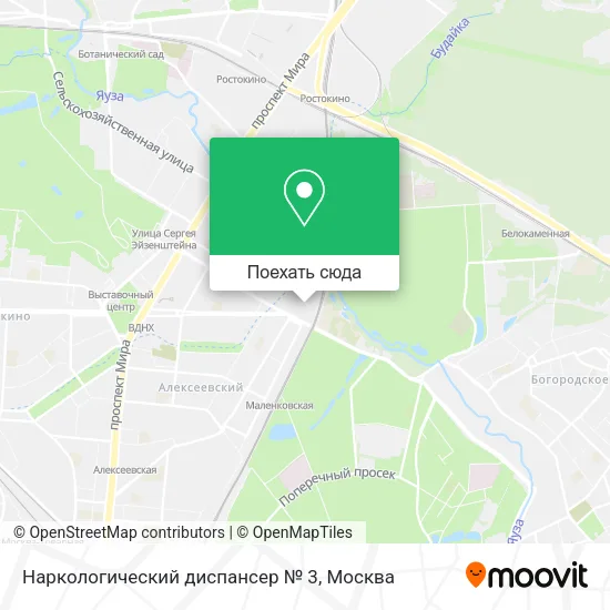 Карта Наркологический диспансер № 3