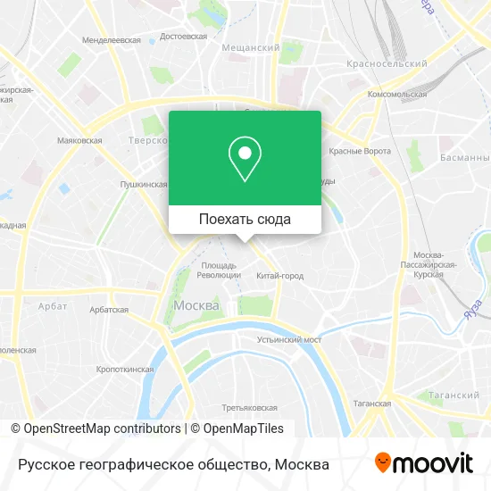Карта Русское географическое общество