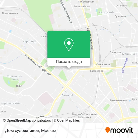 Карта Дом художников