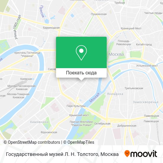 Карта Государственный музей Л. Н. Толстого