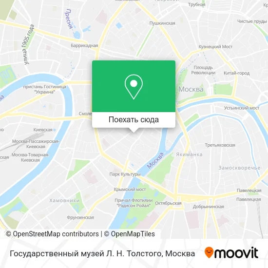 Карта Государственный музей Л. Н. Толстого