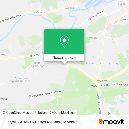Карта Садовый центр Леруа Мерлен