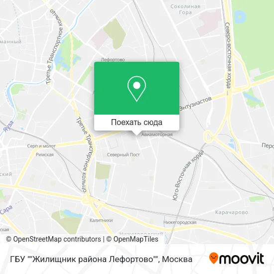 Карта ГБУ ""Жилищник района Лефортово""