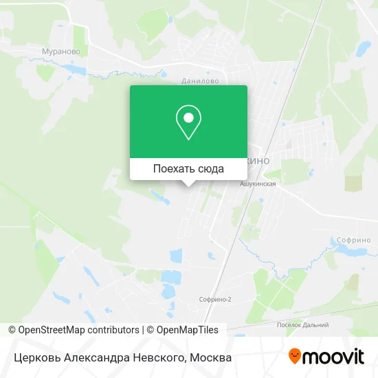 Карта Церковь Александра Невского