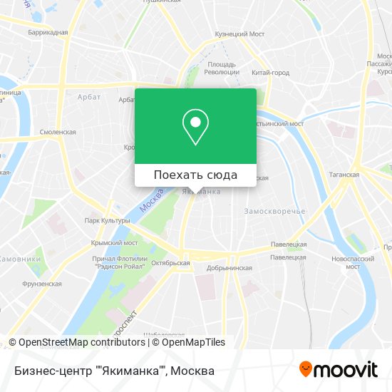 Карта Бизнес-центр ""Якиманка""