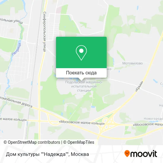 Карта Дом культуры ""Надежда""