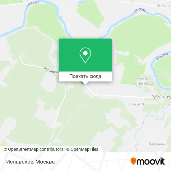 Карта Иславское
