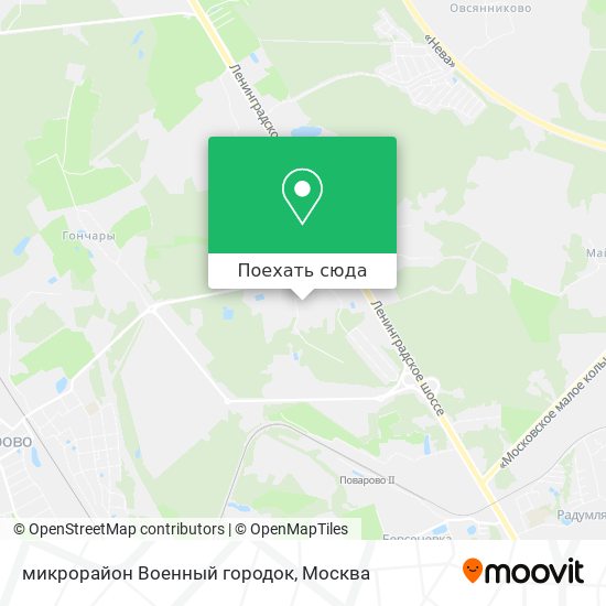 Карта микрорайон Военный городок